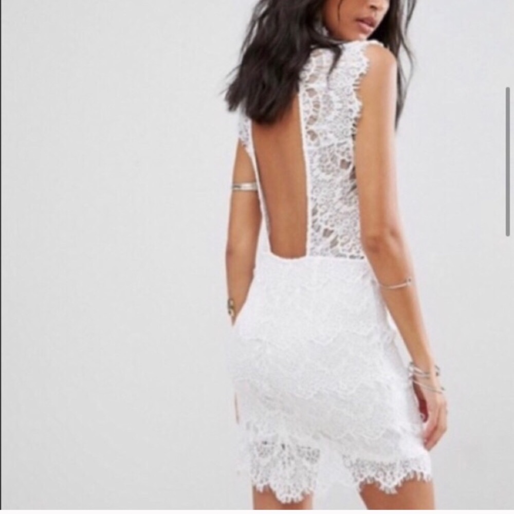 Free People Daydream White Lace Bodycon Dress